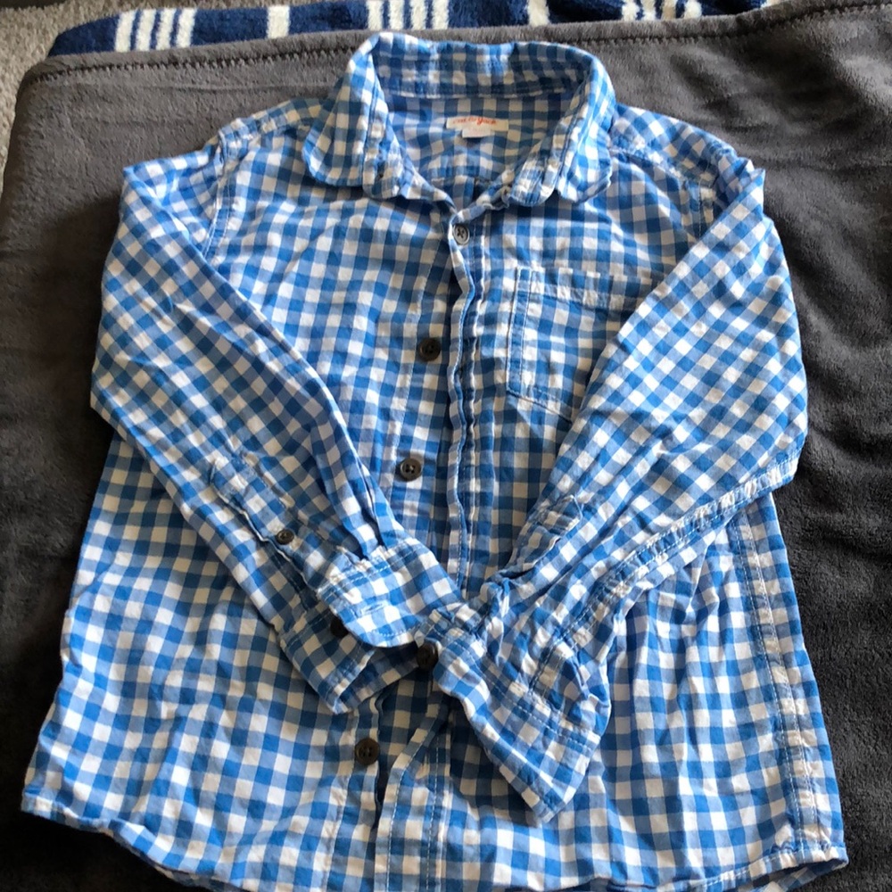 Car and Jack blue button down shirt